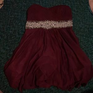 Maroon Homecoming Dress